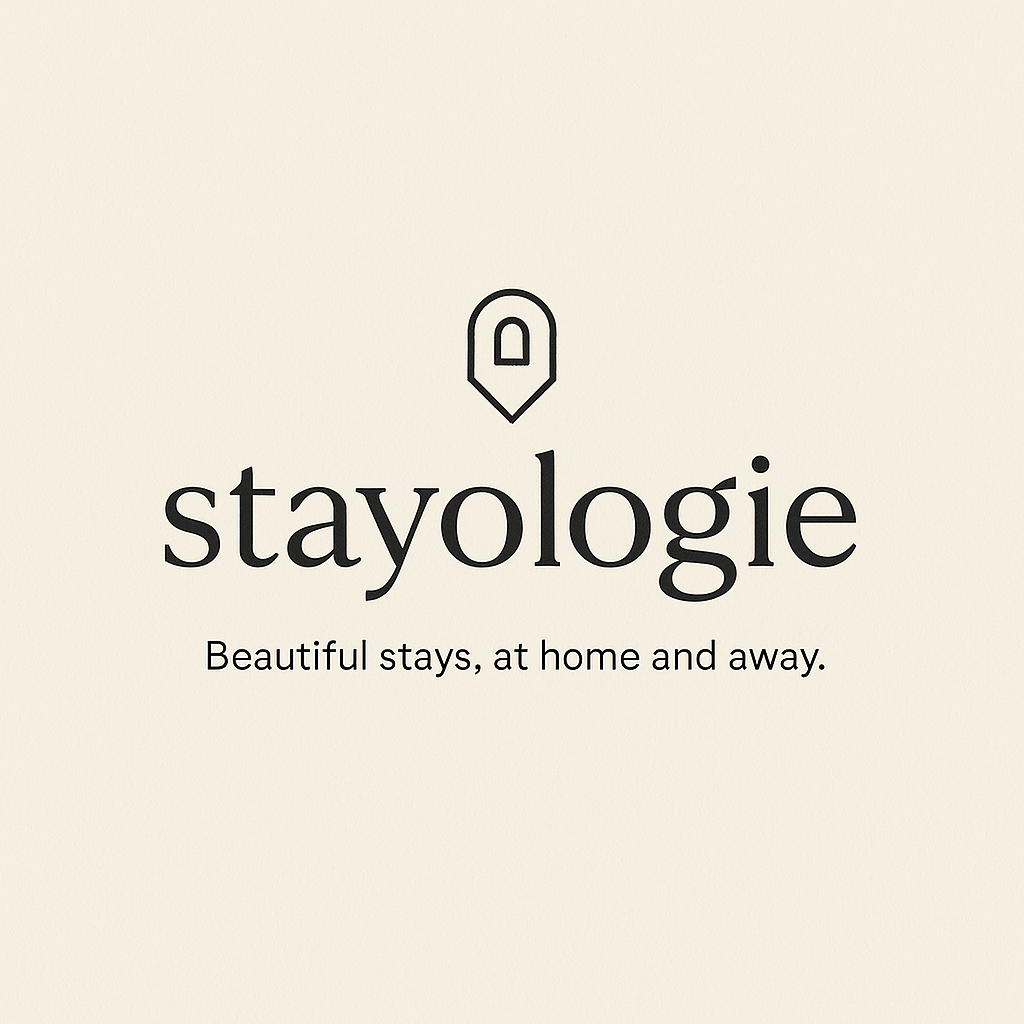 stayologie logo with tagline beautiful stays, at home and away